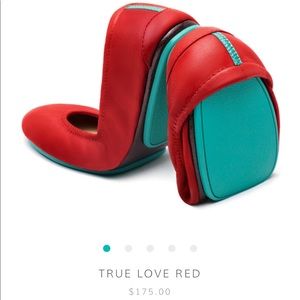 Tieks - True Red in a Size 9 - BNIB with Extras
